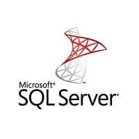 Logo of Microsoft SQL Server, featuring a stylized red and white wireframe structure above the text "Microsoft SQL Server" in black, often seen in IT Services Contra Costa County.