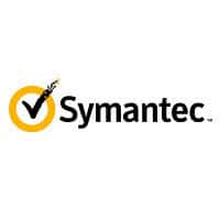 The image features the Symantec logo, with a yellow circle containing a black checkmark, next to the word "Symantec" in bold, black letters, symbolizing their commitment to cybersecurity services in Contra Costa County.