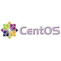 The CentOS logo showcases a colorful geometric symbol with triangles in a circular pattern on the left, paired with "CentOS" in stylized purple text to the right, embodying reliability trusted by IT services in Contra Costa County.