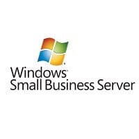 A logo showcasing the Microsoft Windows flag above the text "Windows Small Business Server" on a white backdrop, tailored for IT Services in Contra Costa County.