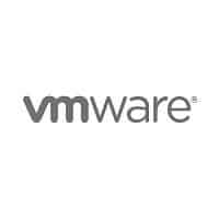 The image shows the VMware logo, representing innovation in IT Services for Contra Costa County. The logo features "VMware" in lowercase letters, set in a modern, sans-serif font. The text is dark grey against a white background, embodying sleek professionalism.